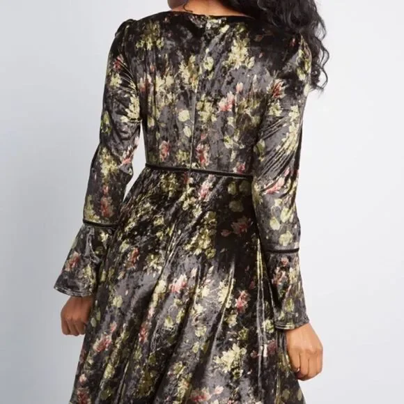 Floral Black Dress - Picture 5 of 13